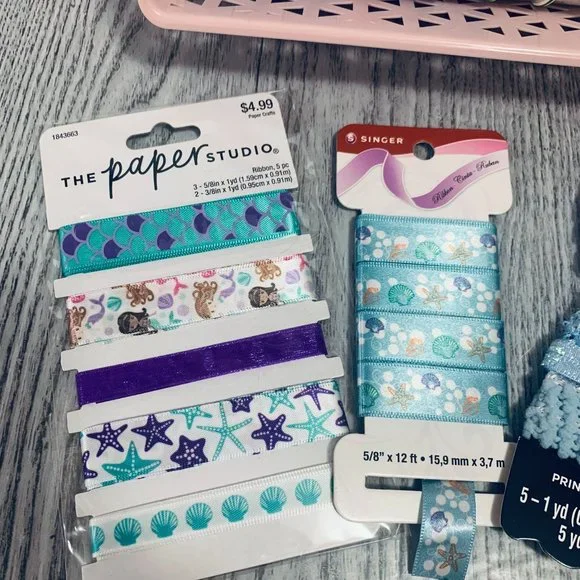 Ribbon Lot Mermaid Cute Lace Shine Satin And More Crafts DIY #6 - Picture 5 of 8